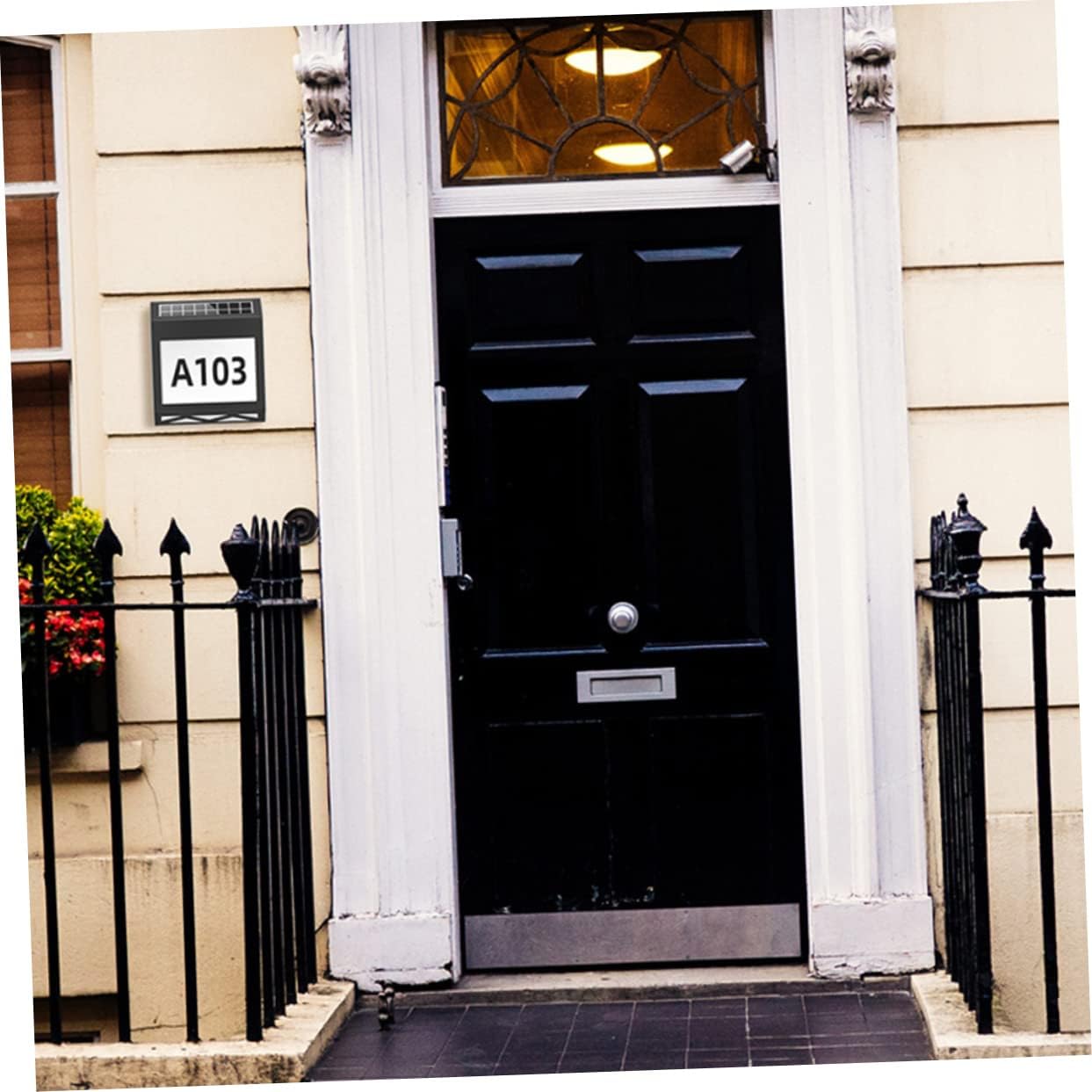 Sturdy Solar Address Sign Number Light Material Weatherproof White Lighting