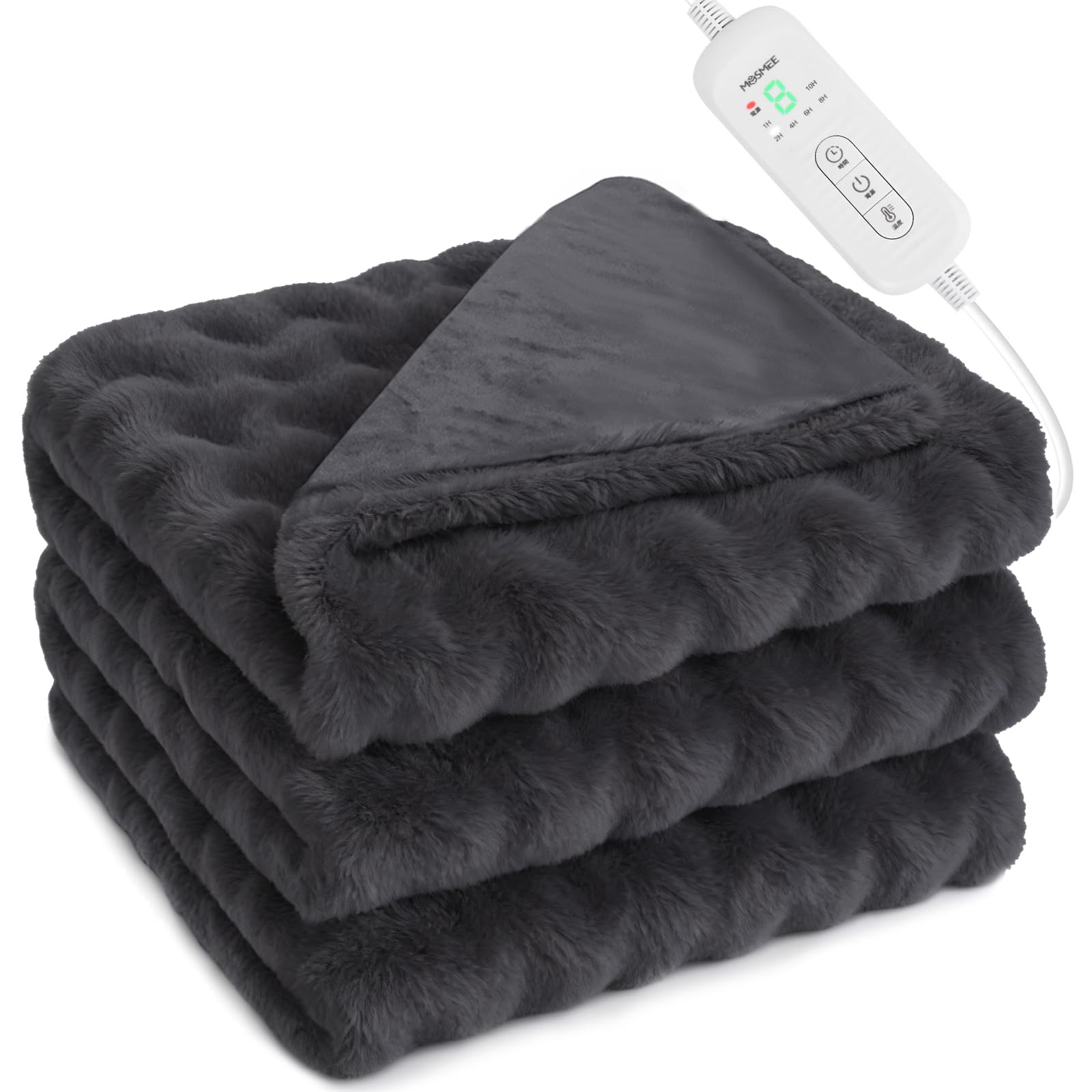 Amazon.co.jp : MOSMEE 電気毛布 【2025AI 自動温度調整+表面兎毛調+