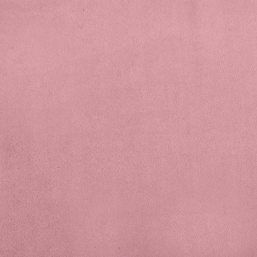 vidaXL Cama para Perros de Terciopelo Rosa, Sofá para Mascotas, 66x40x45 cm