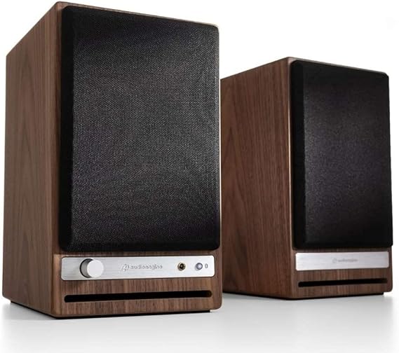 Audioengine HD4 Wireless Computer Speakers and S6 Subwoofer Bundle (Walnut)