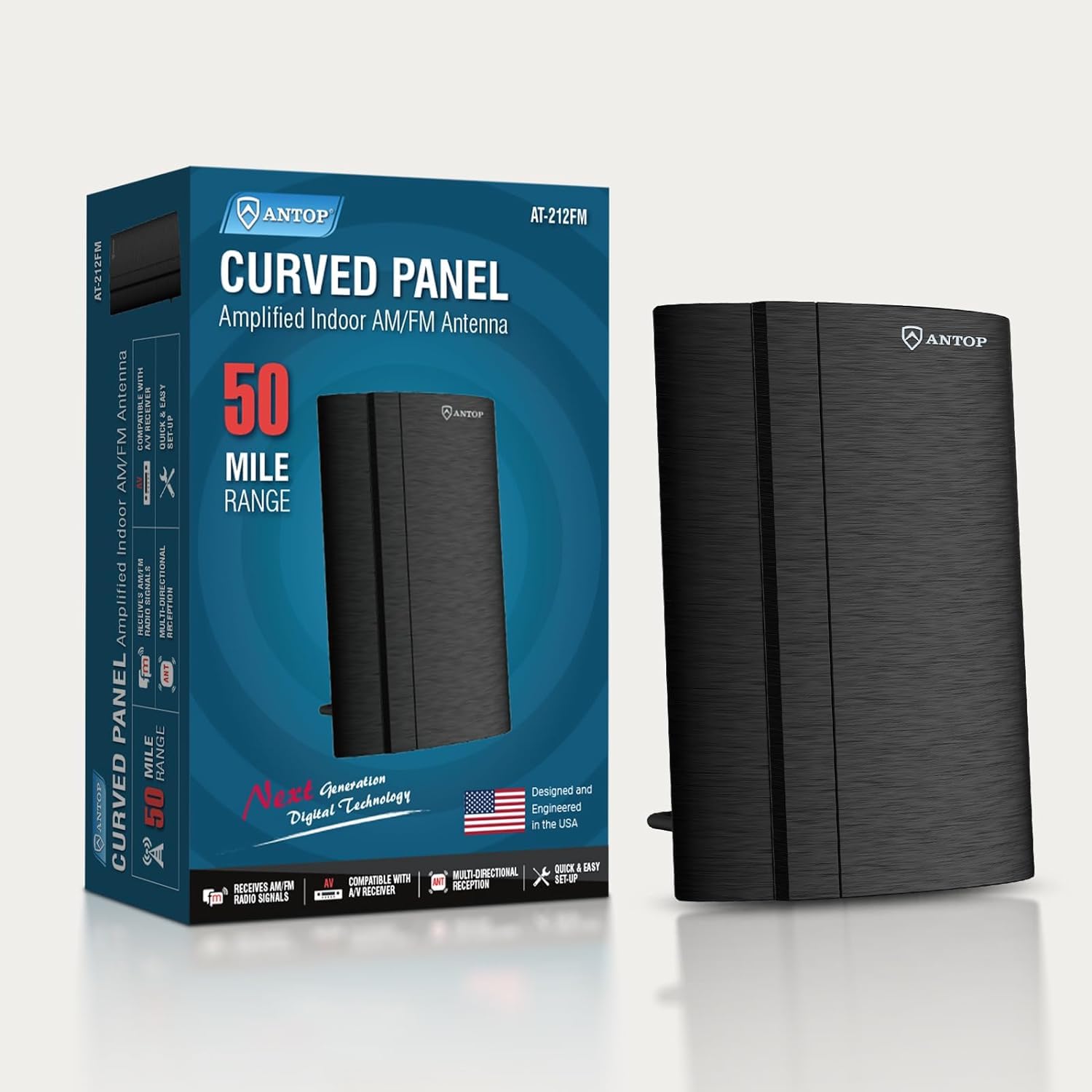 ANTOP Antenna FM per ricevitore stereo interno AT-212FM