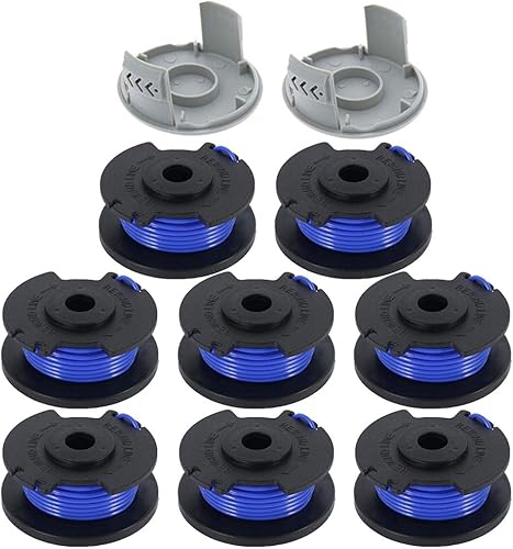 Miniatura 7 de LIYYOO Carrete de repuesto para recortadora de hilo de 0065 pulgadas compatible con Ryobi One AC14RL3A 18V 24V 40V 12 unidades 10 carretes de