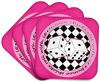 Vista 1 de Janna Salak Designs Bunco – Bunco polluelos rollo con it Rosa – Posavasos