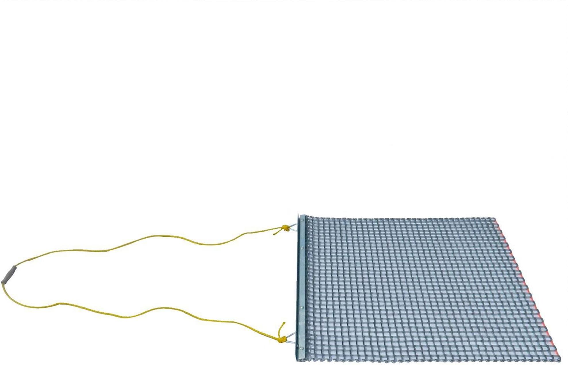 Yard Tuff Drag Mat, Lawn-Leveler & Baseball-Diamond Maintenance Rake, Manual Tow Rope Included, 3 Feet by 3 Feet