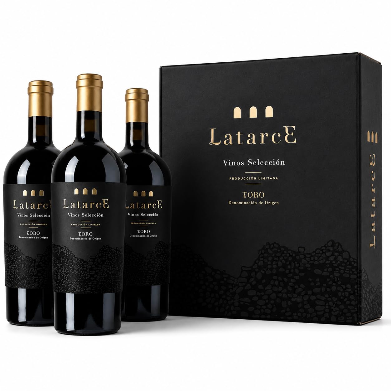Latarce Selección | Premium Rotwein D.O. Toro | 100% Tempranillo | 16 Monate Französische Eiche | Weinset 3 Flaschen à 75cl | Limitierte Edition