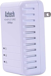 LaPHing House 1 Pack-Homeplug Use On CCTV Wall Ethernet Adapters HomePlug 85Mbps Included 1 Piece