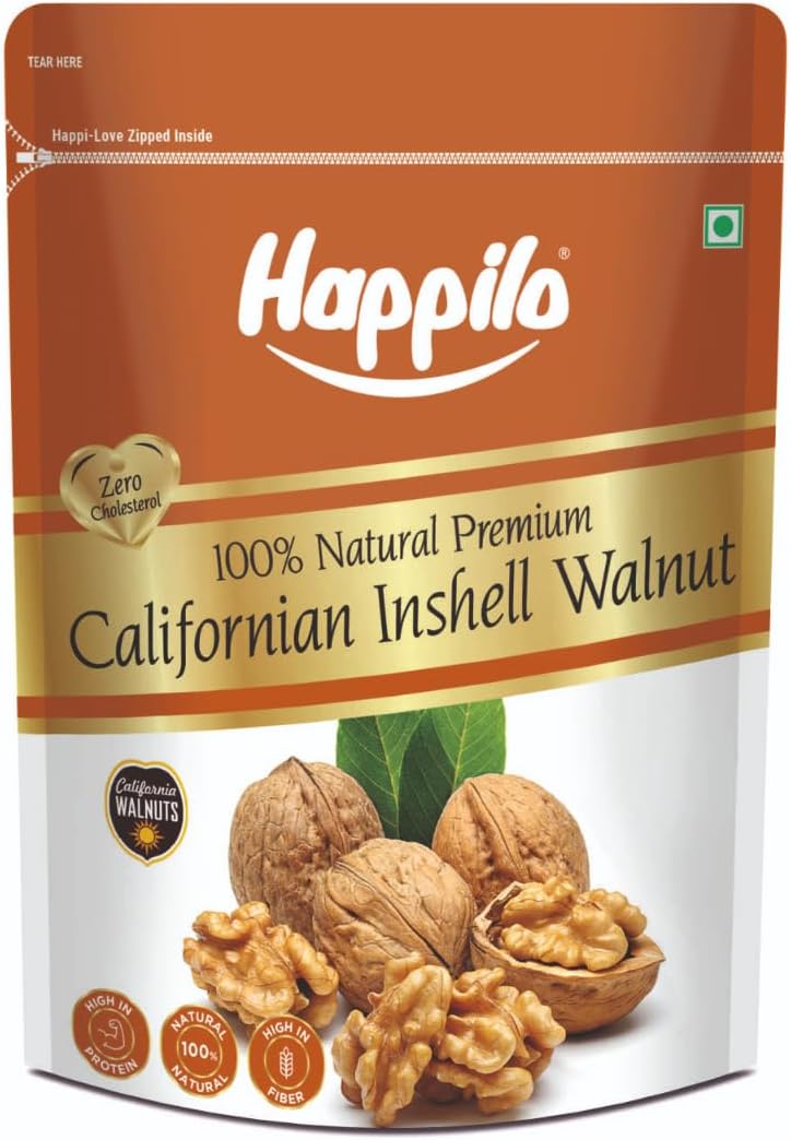 Premium Inshell Dried Walnut 1 Kg (Pack of 1) | Akhrot Giri | Dry Fruits, Healthy Snacks | Large Size | Walnut with Shell | Rich in Protein, Antioxidants & Source of Omega-3
