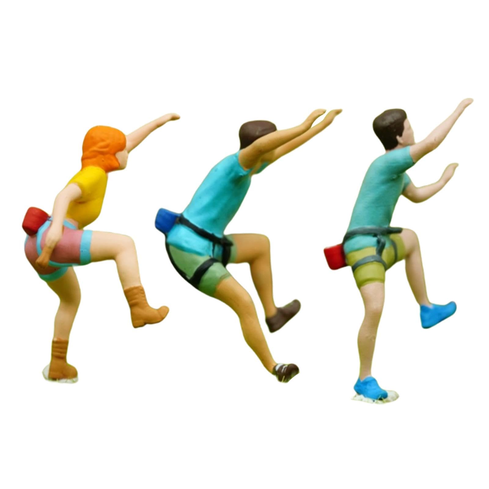 3 Figure di Scalatori in 1:87 per Diorami