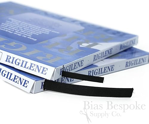 Miniatura 6 de Caja de 50 yardas de deshuesado de poliéster Rigilene, 14" de ancho, negro