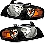 For Nissan Sentra Se-R / Se-R Spec V Headlight 2004 2005 2006 Driver and Passenger Side Headlamp Assembly Replacement