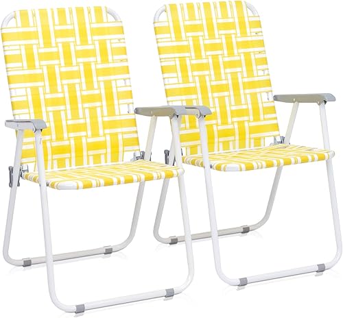 Miniatura 10 de XIAOSENLIN Sillas de playa plegables portátiles y ajustables, silla de camping al aire libre, silla reclinable con almohadas para patio, piscina,