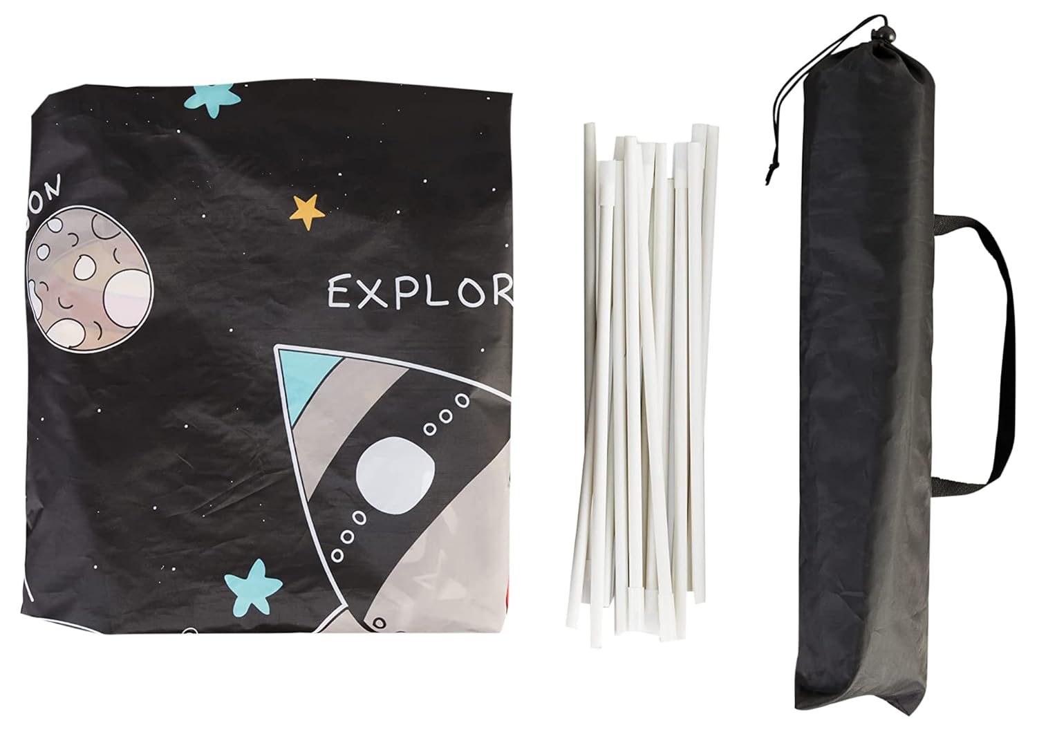 Regalo Outer Space My Cot and My Tent Portable Play Tent and Cot Bundle, Includes Regalo My Cot, Indoor & Outdoor, Carry Case Included