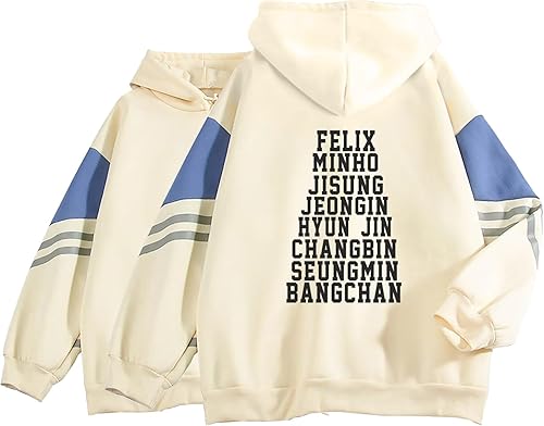Miniatura 1 de Stray Kids - Sudadera con capucha Bangchan Felix Hyunjin para niños callejeros Kpop Merch