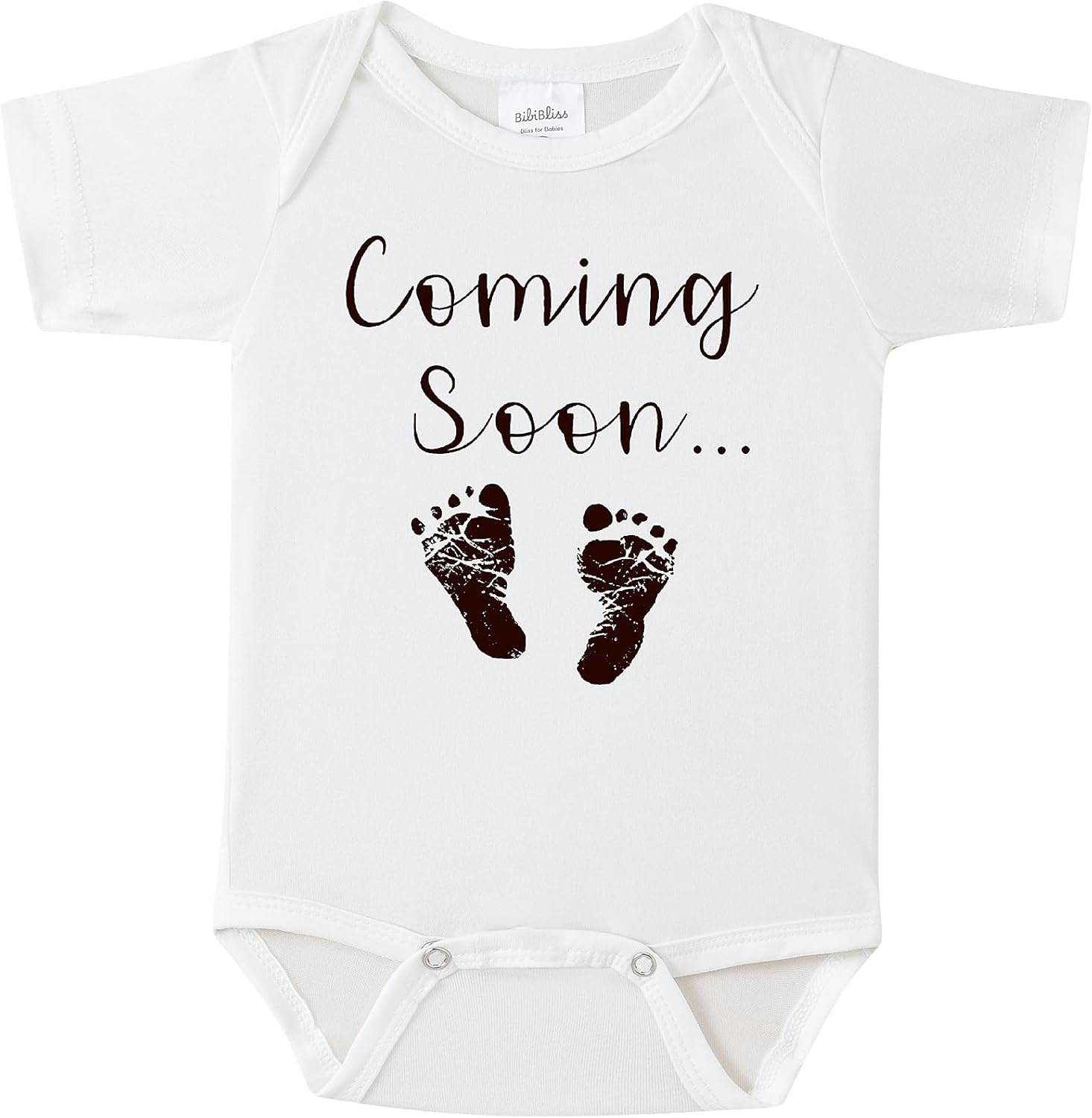 BIBIBLISSBABY Baby Announcements, Coming Soon Funny Pregnancy Announcement Outfit, Pregnancy Announcement for Grandparents