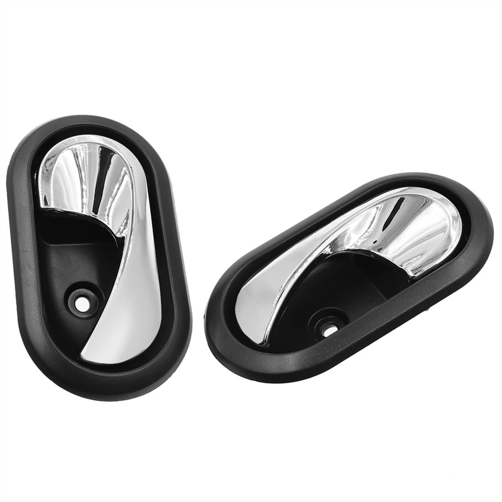Car Interior Door Handles Inside Inner Door Knob, for Renault, Logan Duster 2012 2013 2014 2015 2016 8200733848 8200733847 Vehicle Inner Door Handle(Left and Right 2pcs)