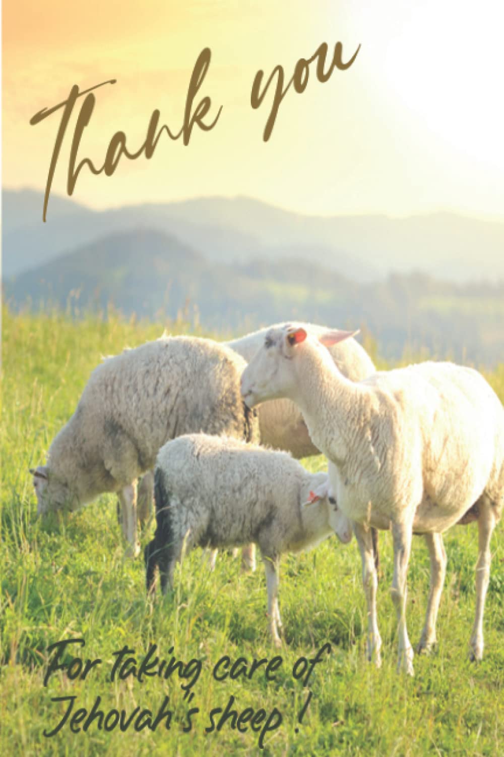 Thank you for taking care of jehovah's sheep: 120 pages ,6x9