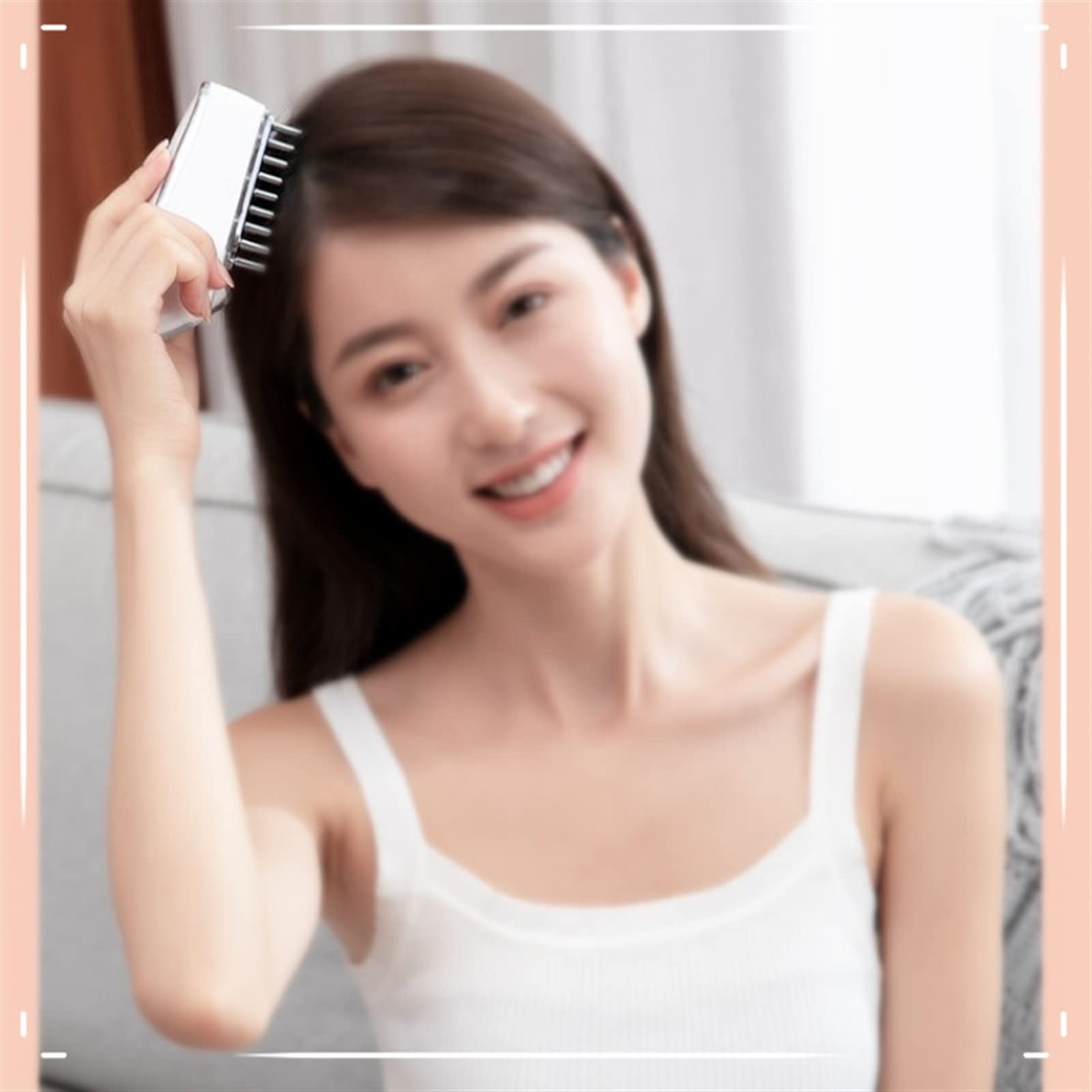 DieffematicSZ Grzebień Massage Instrument Micro Current Hair Care Comb Hair Care Comb Red Light Scalp Massage Electric Comb