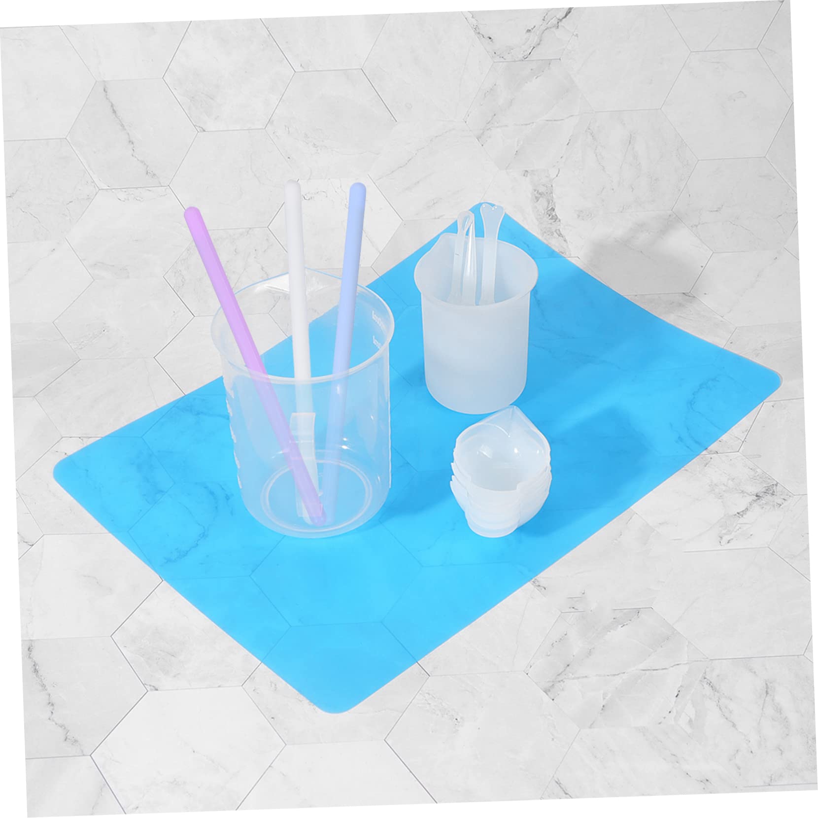 GRIRIW Diy Stirring Rods Kit 3pcs Silicone Facial Mask Cream Mixing Tools Round Shape Non-slip Space-saving for Home Beauty Routine