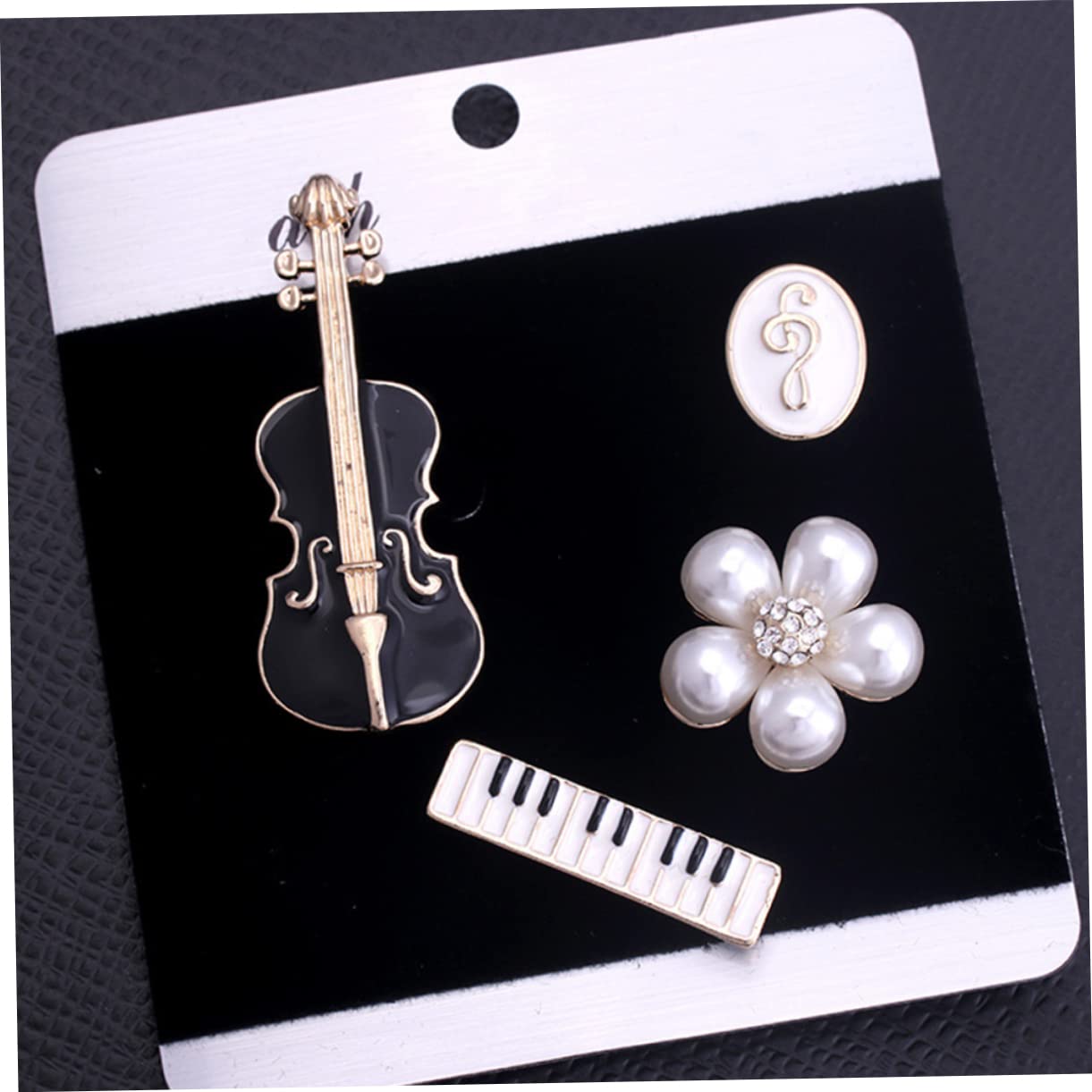 Healeved Spilla Violino Con Set Musicali Per Abbigliamento Adatta Per Musicisti E Amanti Della