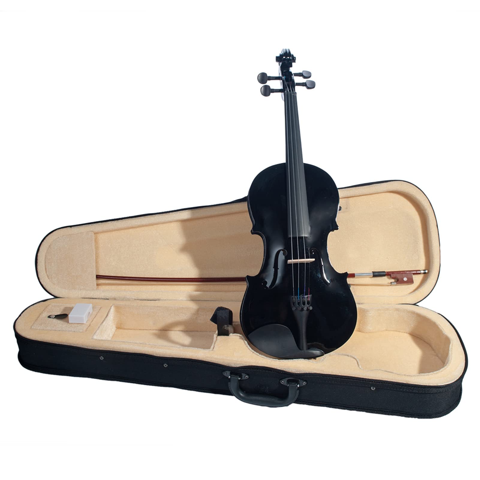 Handgemachte Akustische Violine Set Basswood & Alloy & Brasilien Holzmaterial Für Frauen Kinder Studenten Anfänger Musikausbildung Erwachsene Geige (Size : 3.2)