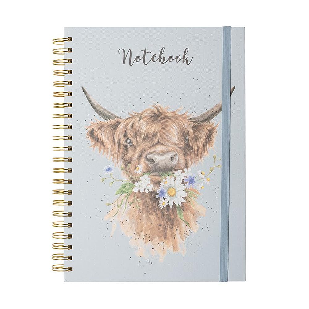 Wrendale Designs A4 Cow Notebook Daisy Coo (Blue) Amazon.co.uk
