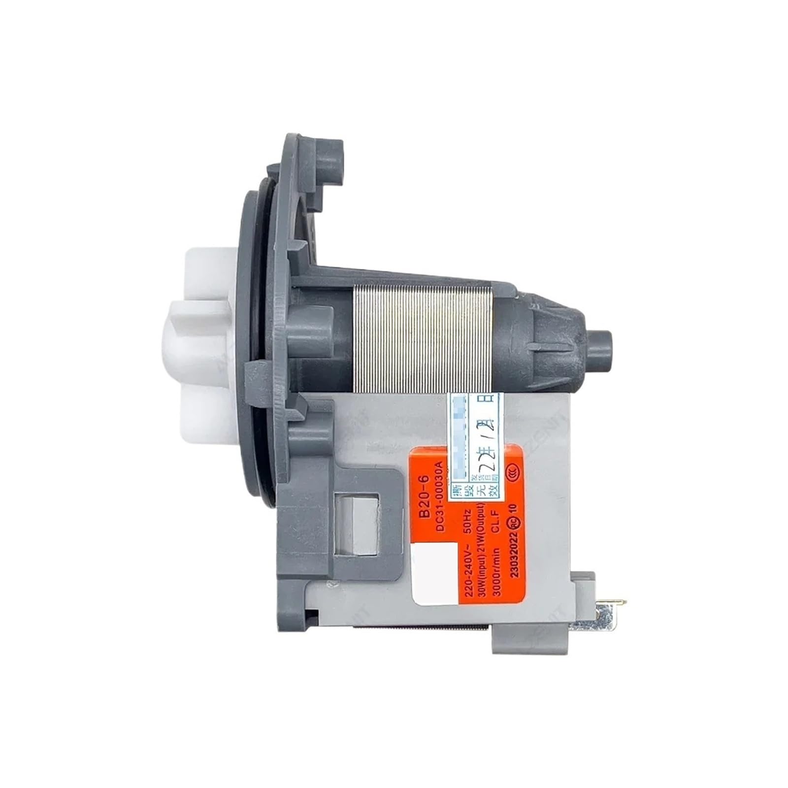 EEZII Washing Machine Drain Pump Motor，Compatible For Samsung， B20-6 220-240V 50Hz 30W 3000r/min DC31-00030A Washer Drainage Parts