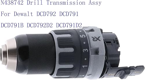 Miniatura 3 de Conjunto de transmisión de taladro N438742 para Dewalt DCD792 DCD791 DCD791B DCD792D2 DCD791D2