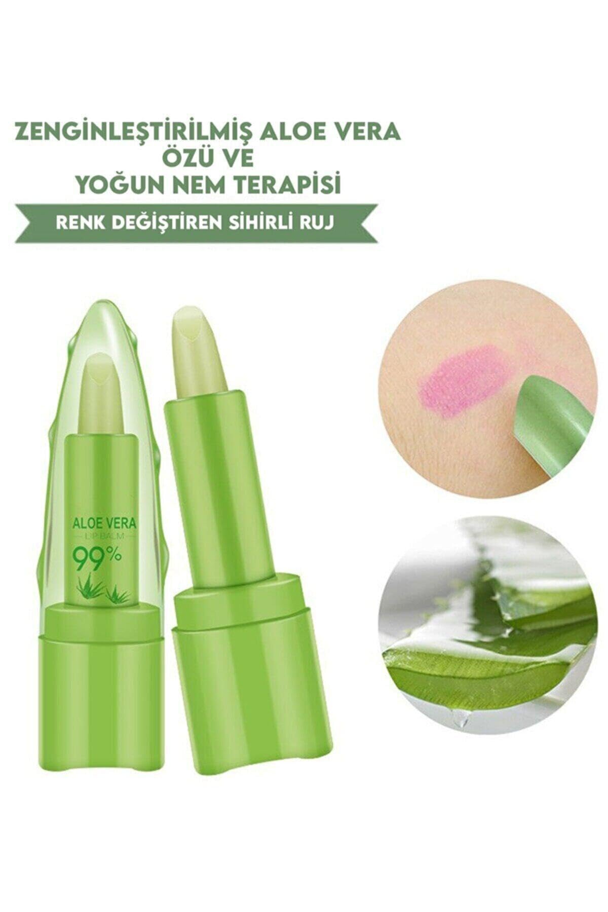 MUJGAN Aloevera%99 Dudak Bakım Nemlendirici Sihirli Ruj Kirmizi