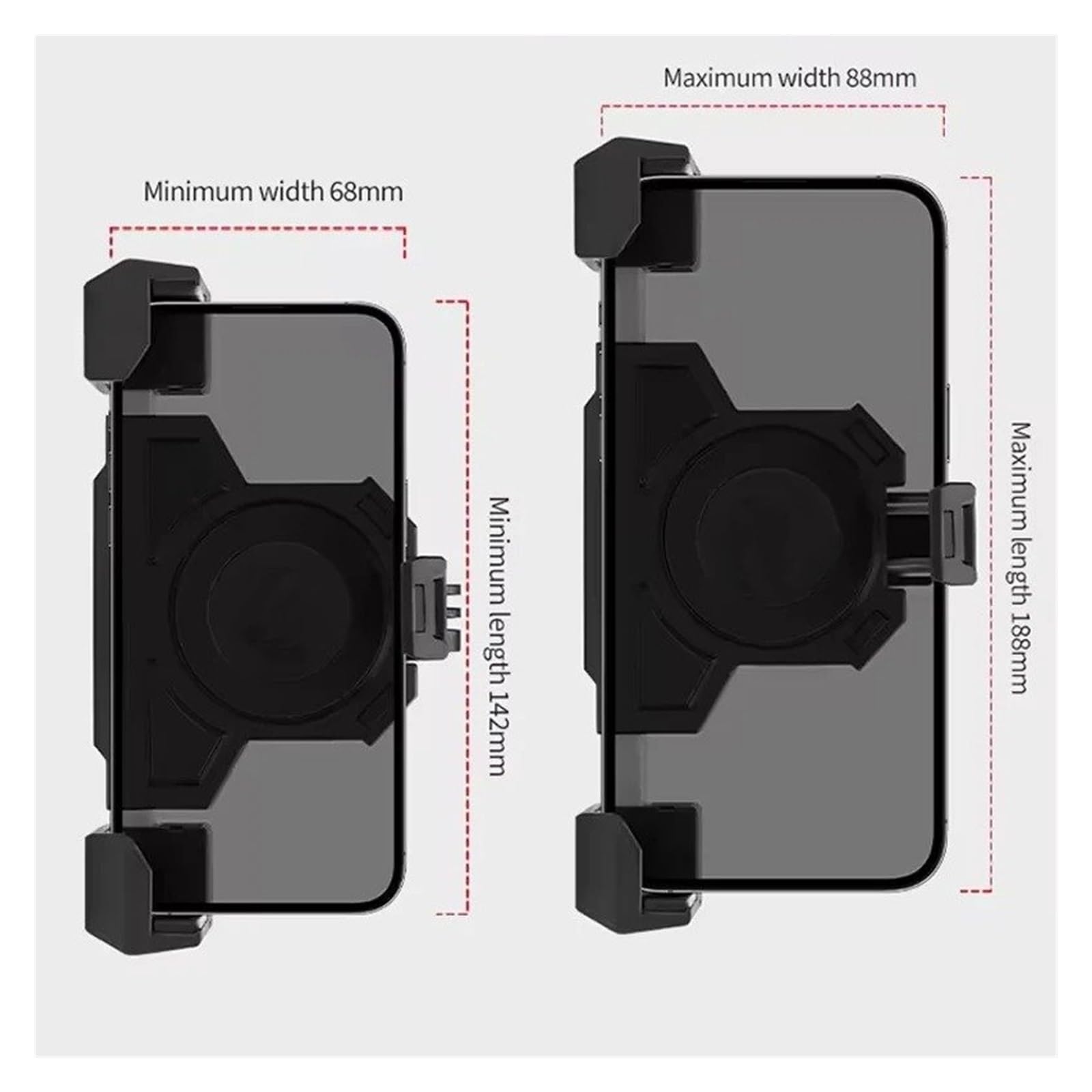 Support GPS Moto Support Triangulaire Fixe, Chargement sans Fil, Navigation, Téléphone Portable Absorbant Les Chocs pour Moto en Extérieur