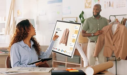 Miniatura 8 de LG Smart Monitor Swing 32U889SA-W 32 pulgadas 4K UHD (3840x2160) IPS pantalla táctil sobre una base con ruedas totalmente ajustable HDR10, webOS,