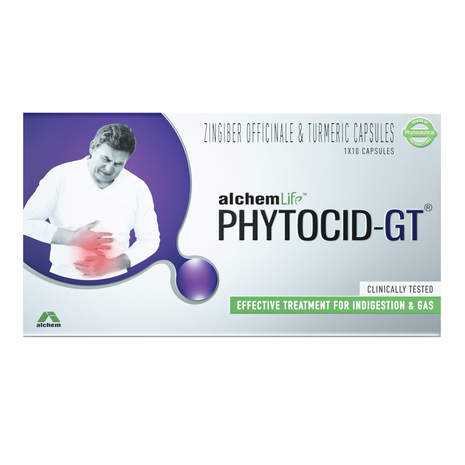 AlchemLife Clinically Tested Phytocid-GT, Natural Relief From Acidity and Gas