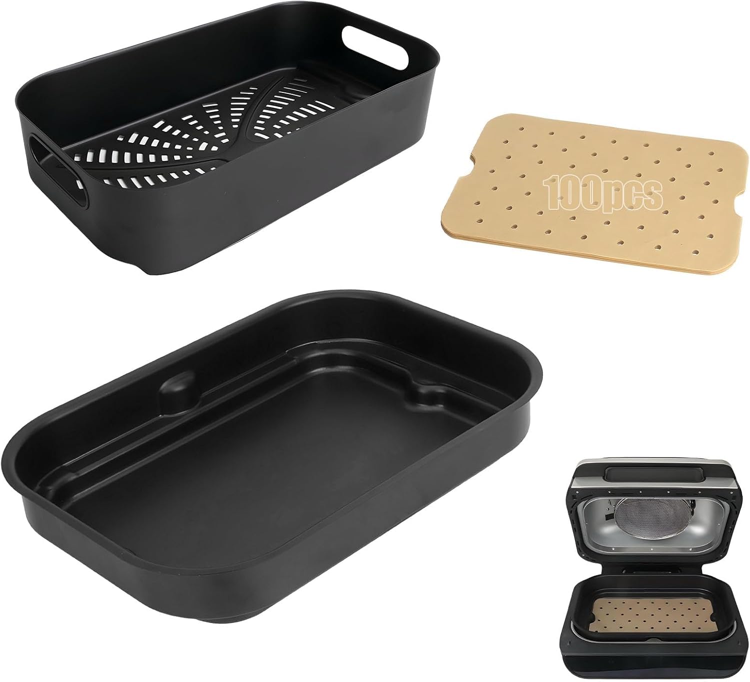 Amazon.com : Grill Cooking Pot and Combo Crisper Basket for Ninja