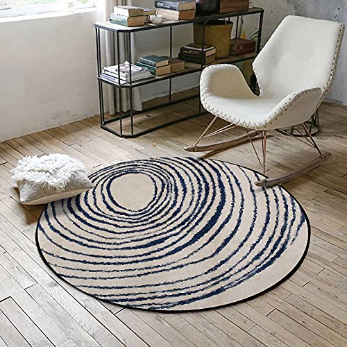 Tapis de plancher bohémien rétro pour coin lecture chaleureux sous une chaise de chambre