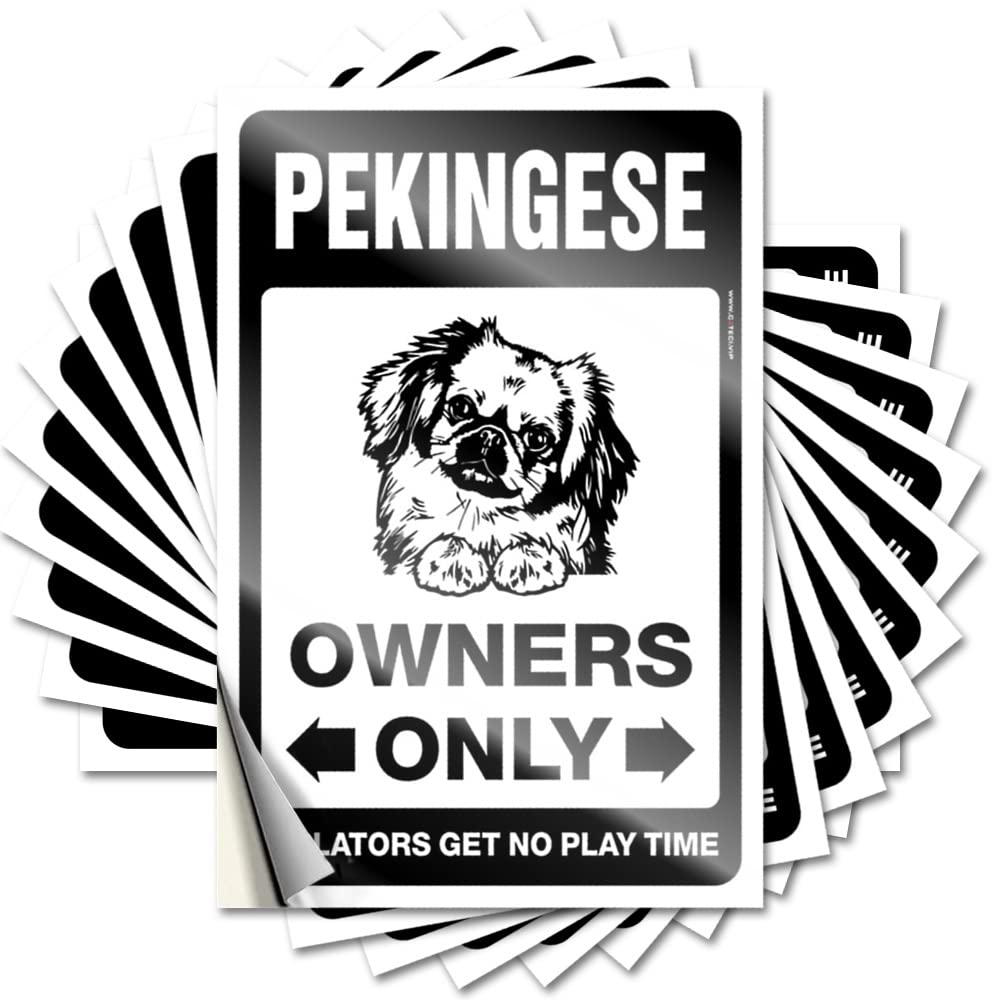 Lettering Sticker Summer Easy Apply | Pekingese Parking Only Neutral Door Peel and Stick(6X9CM)