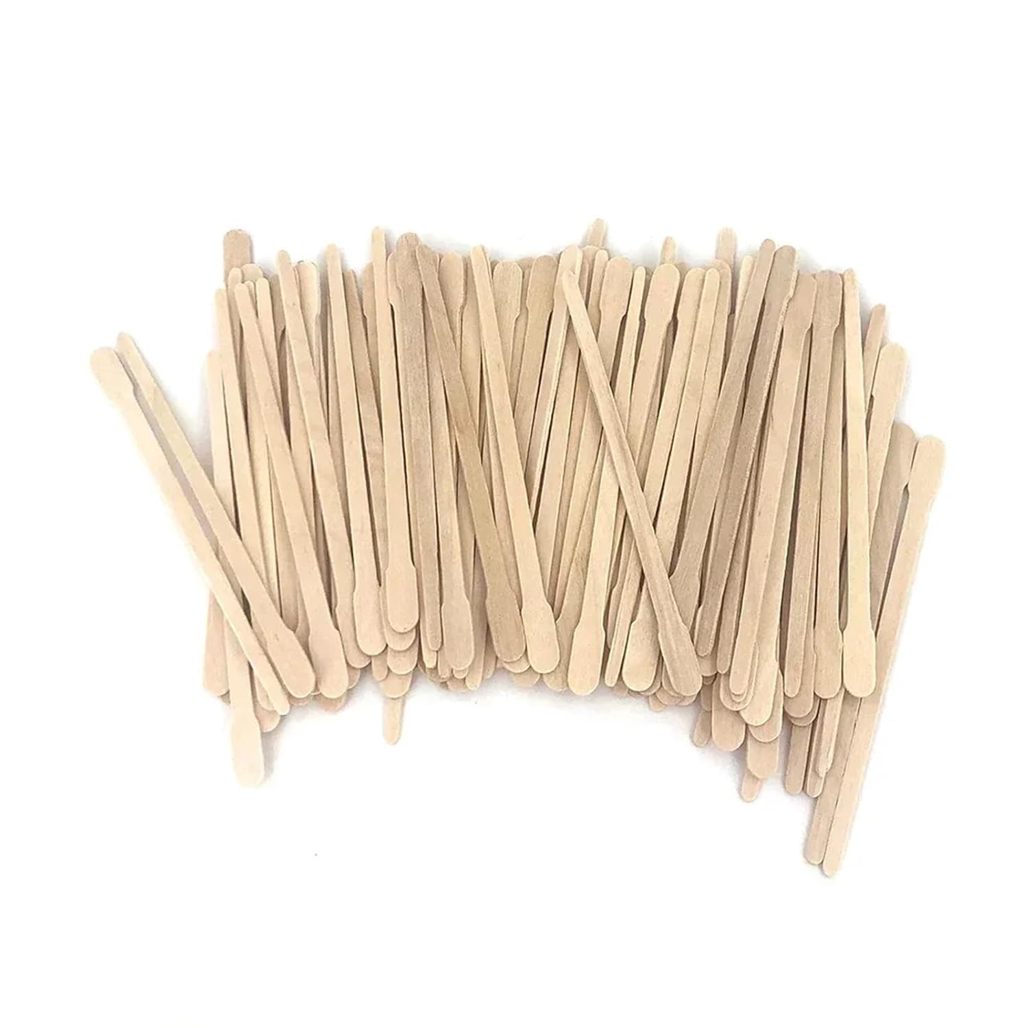 Wooden Wax Sticks 1000PCS Wooden Hair Removal Stick Face Wax Sticks Depilation Spatula Body Eyebrow Applicator Smooth Tongue Depressor Beauty(1000pcs TypeB)