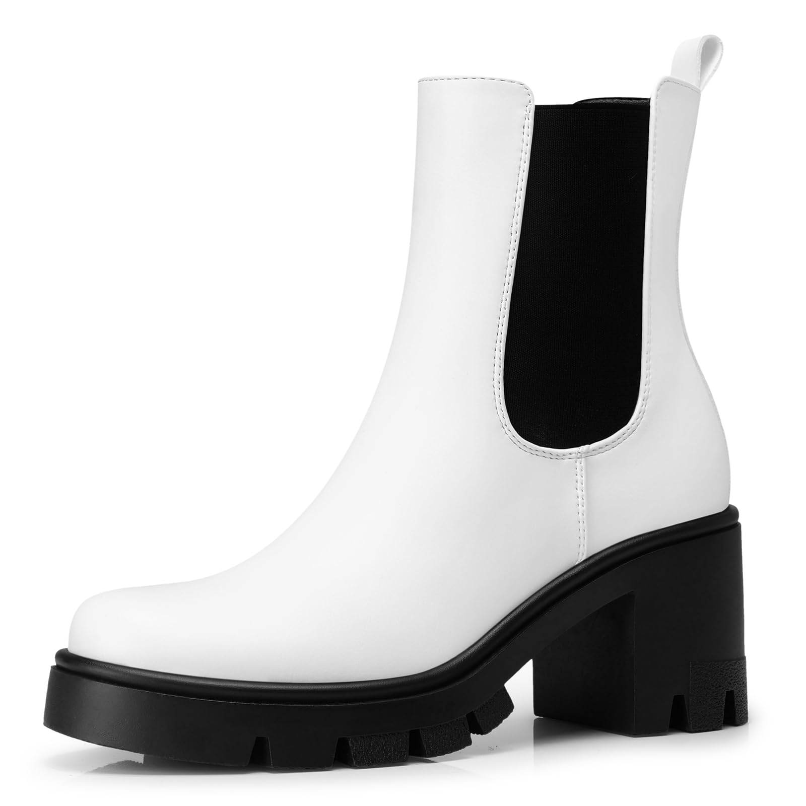 Women Chelsea Ankle Boots 2 91 In Chunky Heels Fashion Platform Short Boots 2025 Fall Winter Booties for