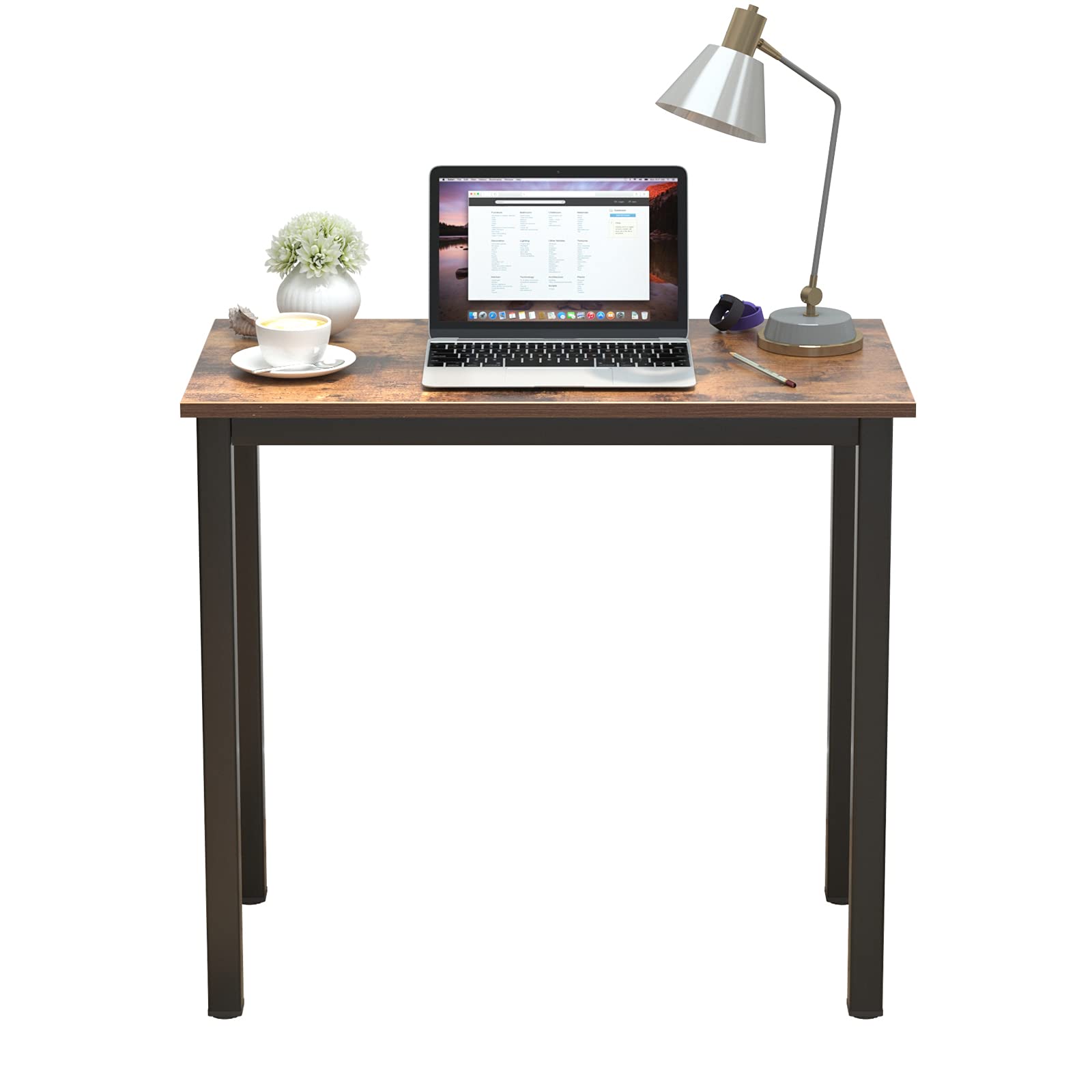 tavolo studi mobile legno acciaio 80x40 cm lavoro casa