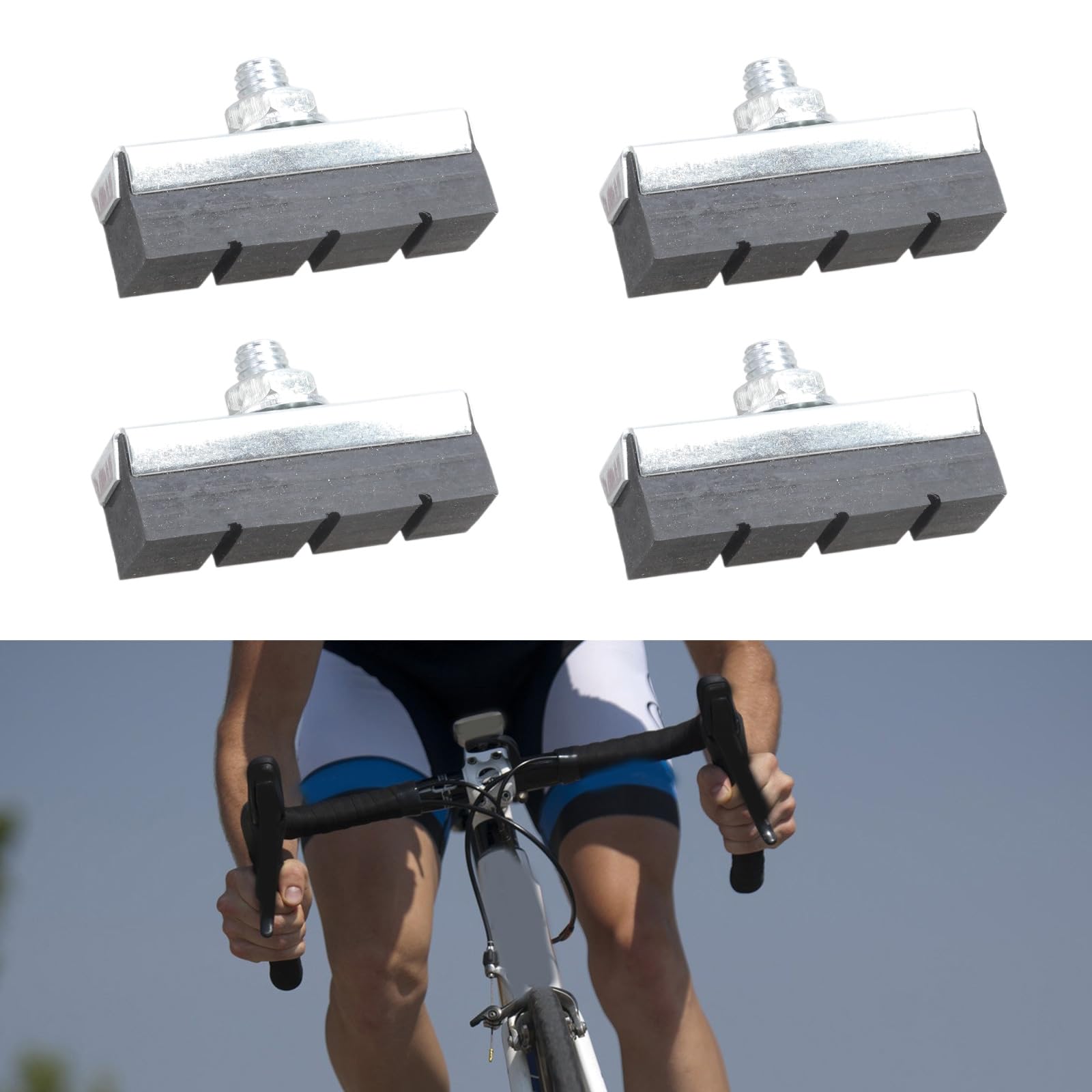 Amazon | 自転車vブレーキパッドセット2ペアバイクマウンテン自転車用 