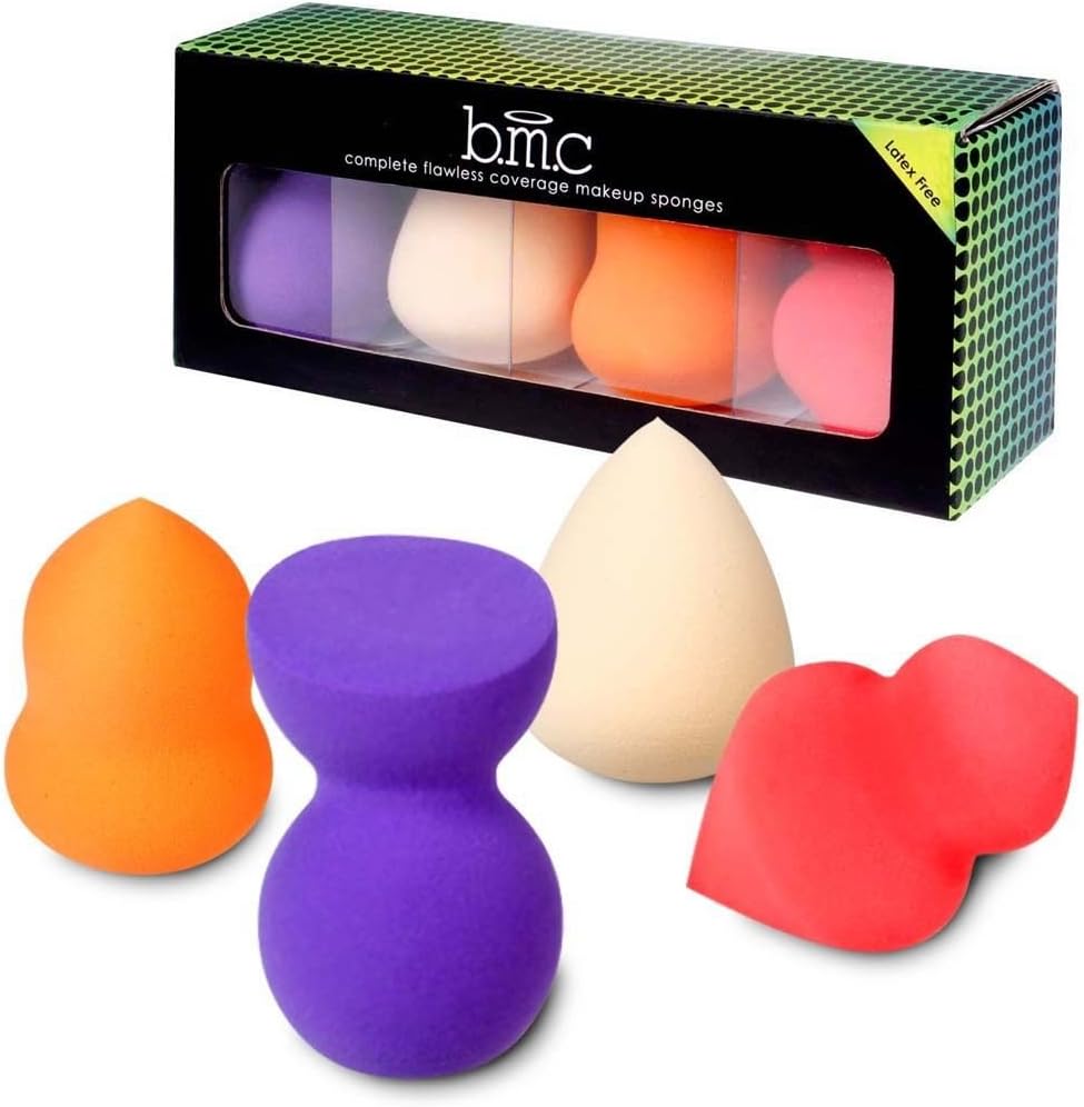 BMC 4pc Cosmetic Blender Set - Complete Flawless Coverage Makeup Sponges