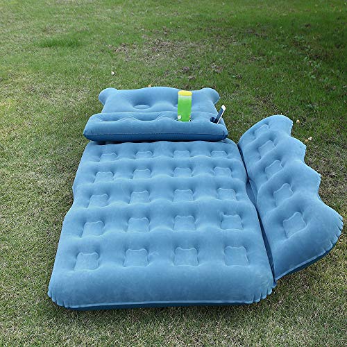hikotor Car Inflatable Air Mattress Back Seat Pump Portable Travel Camping Sleep Pad Cushion Bed fits Universal SUV Truck Minivan | Compact Twin Size
