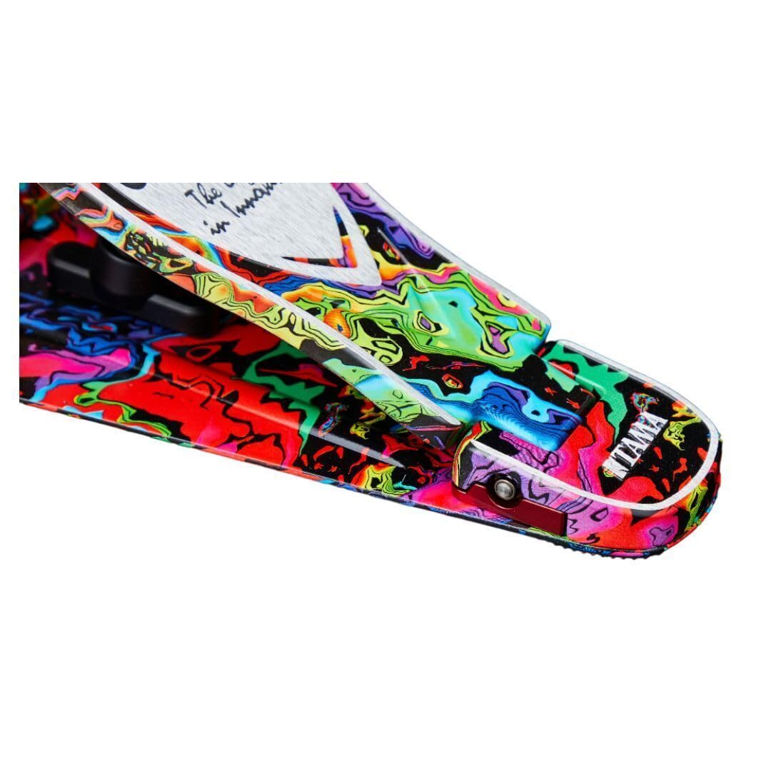 Tama HP900PMPR Einzelpedal Iron Cobra Power Gilde Psychedelic Rainbow - Pedale per batteria