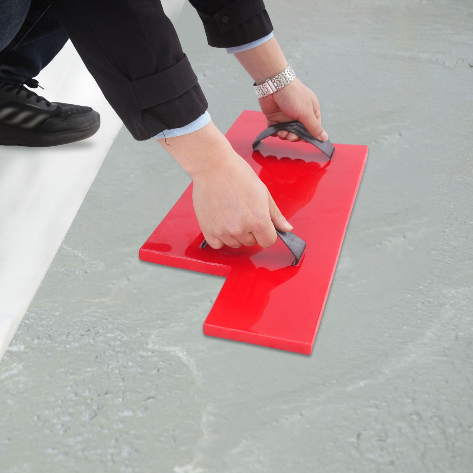 Betonstrukturmatte, Betonstempel Stempelmatte in Holzoptik, 60x24 cm Matrize Strukturform, Wiederverwendbare Betonform aus PU für Pflaster, Gartenweg