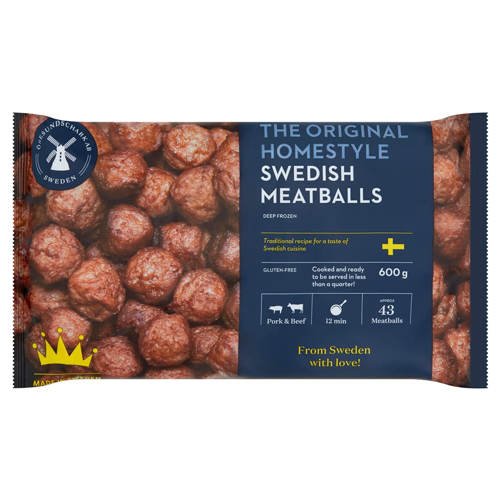 Oresundschark Original Swedish Meatballs, 600g (Frozen)