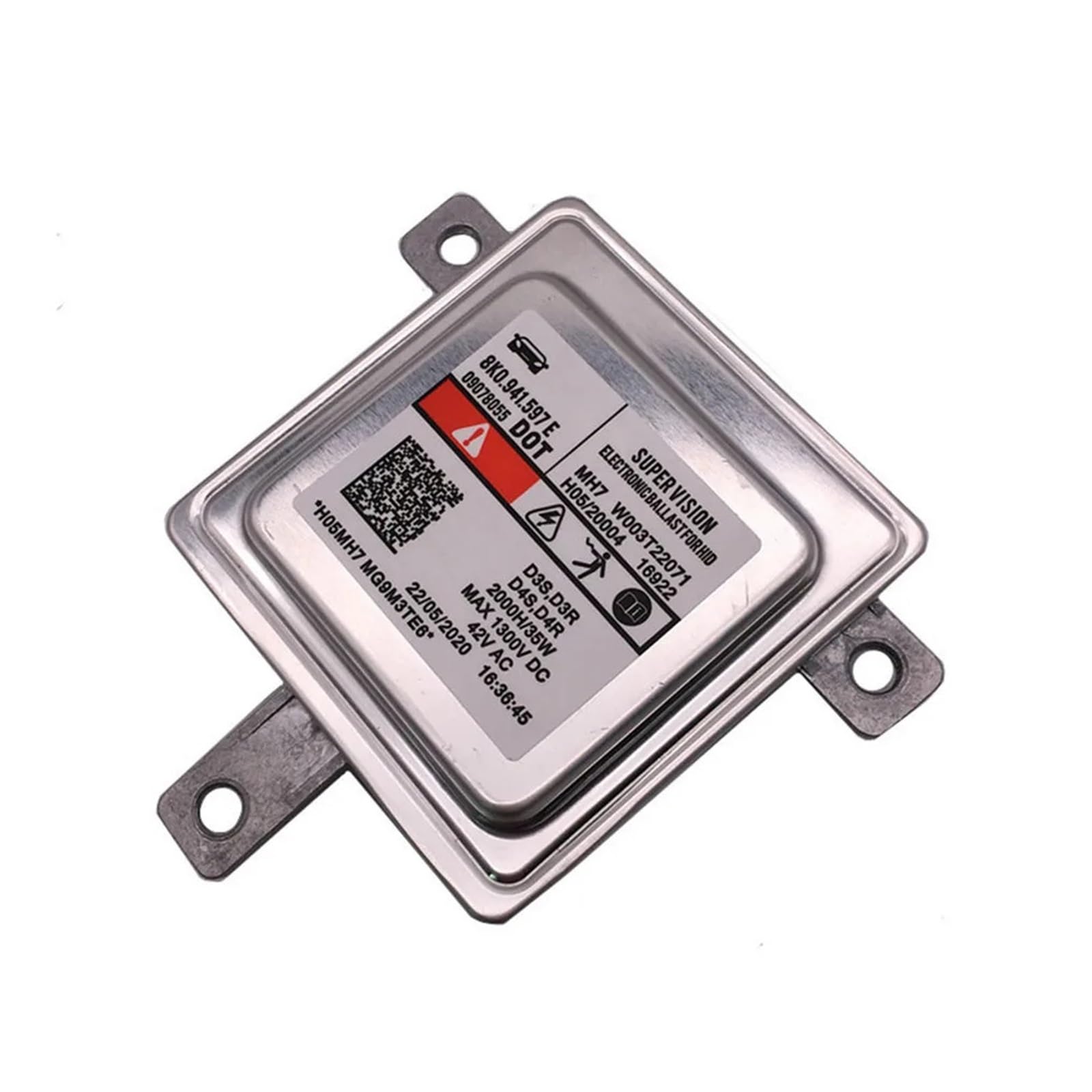 Xenon Balastro Centralita Hid 8K0941597E W003T22071 Faro de xenón HID D3S D3R D4S D4R lastre Uso Apto para Audi A1 A3 A4 A5 A6 A7 A8 Q3 Q5 Q7 V/W CC Accesorio Coche(White)