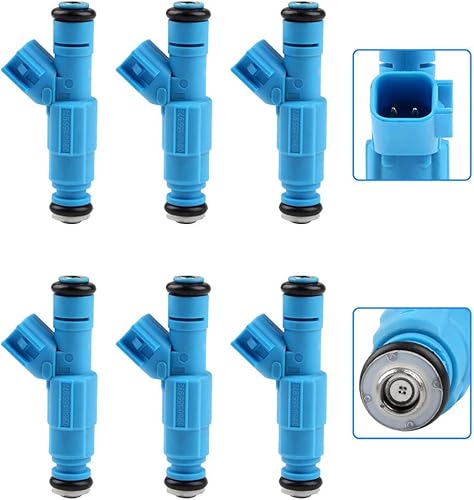 Miniatura 5 de Inyector de combustible, 6 inyectores de combustible económicos aptos para 02-03 para Liberty 4door Sport Utility 3.7L. -4Holes Kit de