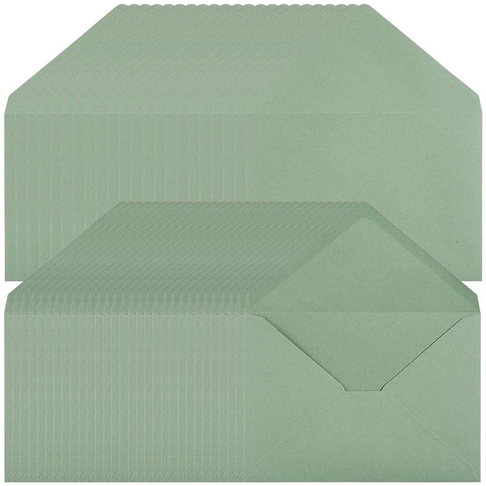 Paquete De 50 Sobres Para Tarjetas A7, Tarjetas De Invitación De Boda, Sobres Con Solapa En V Para Oficina, Invitaciones De Boda, Navidad, Graduación