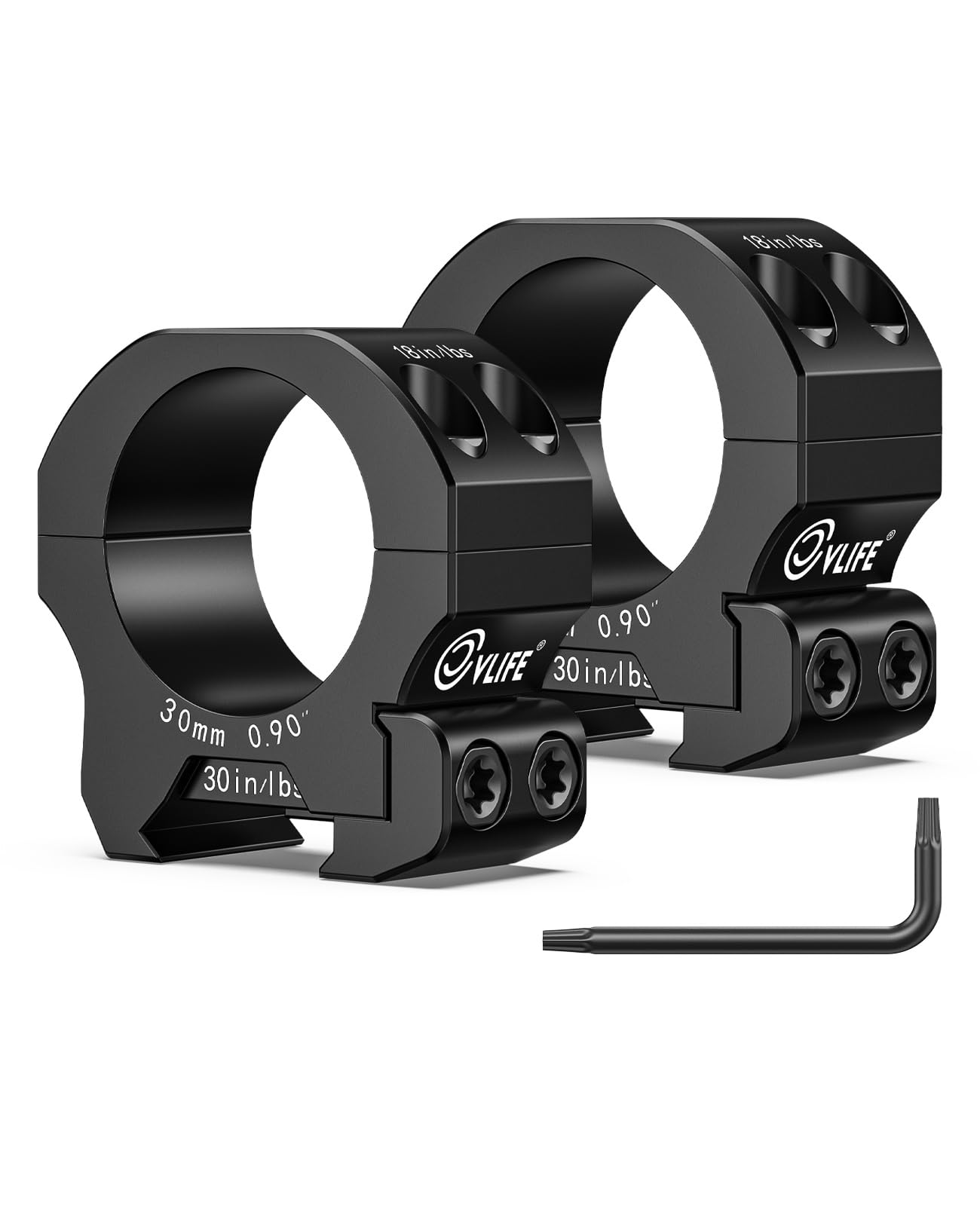 CVLIFE Precision Scope Rings Mount - Compatible with Picatinny Rails and More - 2 Pieces