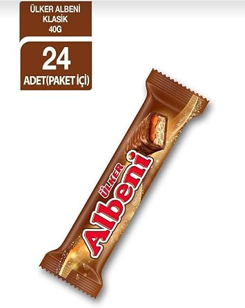 lker Albeni Klasik  ikolata Kaplamal  Karamel Bisk vi, 40 Gram x 24 Adet