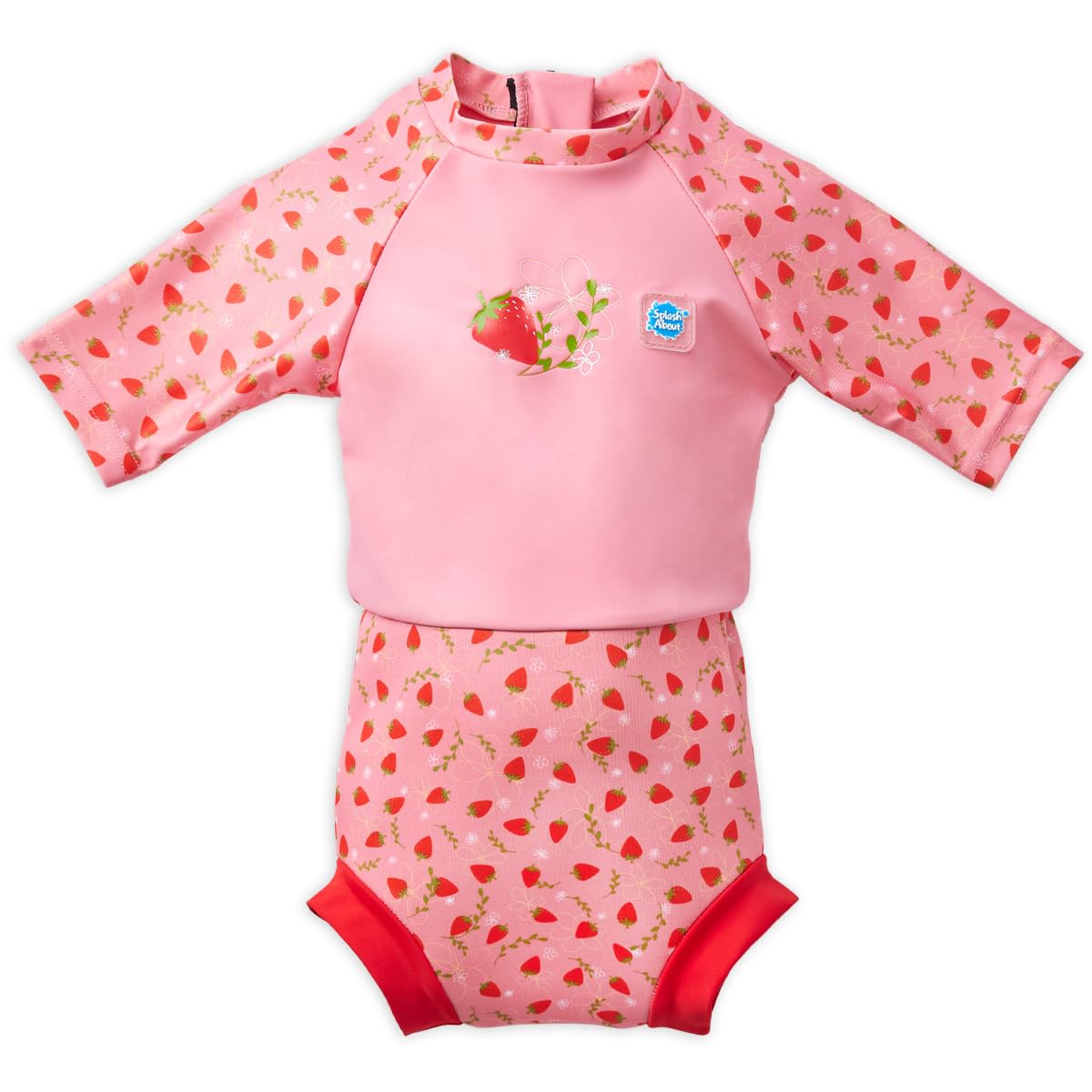 Splash About Happy Nappy Sunsuit, Strawberry Field, 12-24 Months