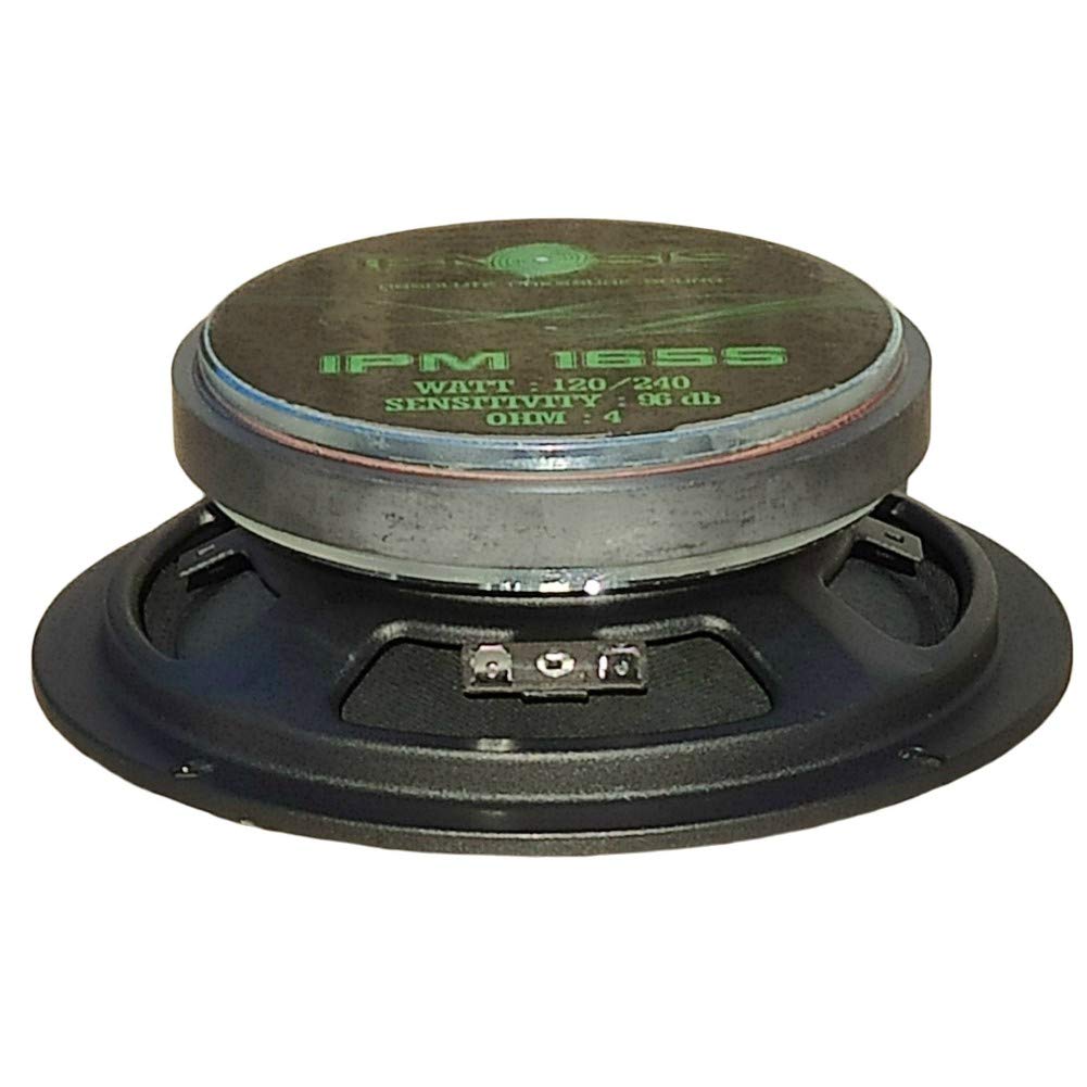Woofer IPM 165S Da 6.5” (165mm) – 120W RMS, 240W Max, 4 Ohm, Sensibilità 96dB, Per Auto E Porte